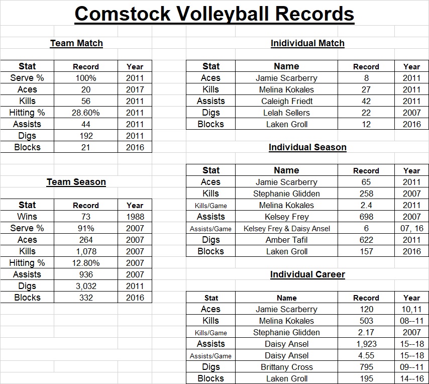Volleyball Records